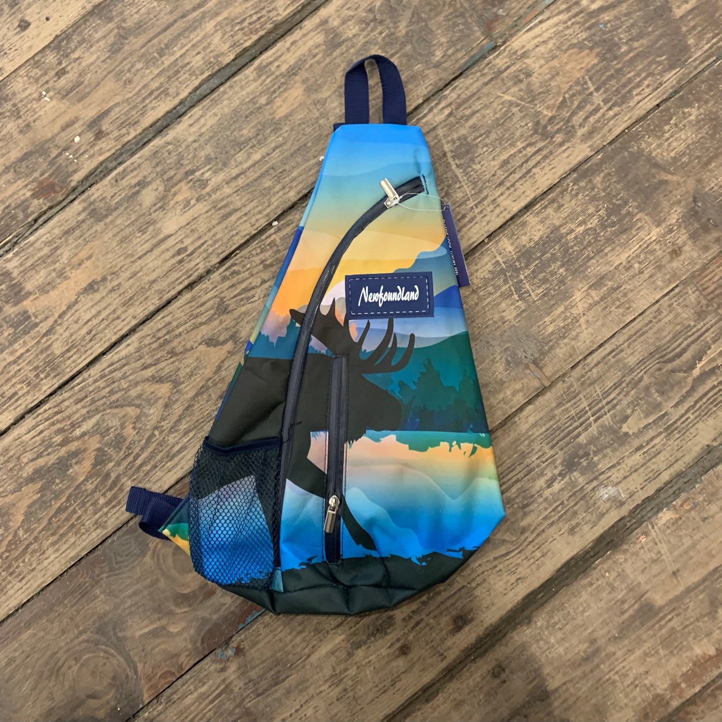 Moose Silhouette Cross Body Knap Sack