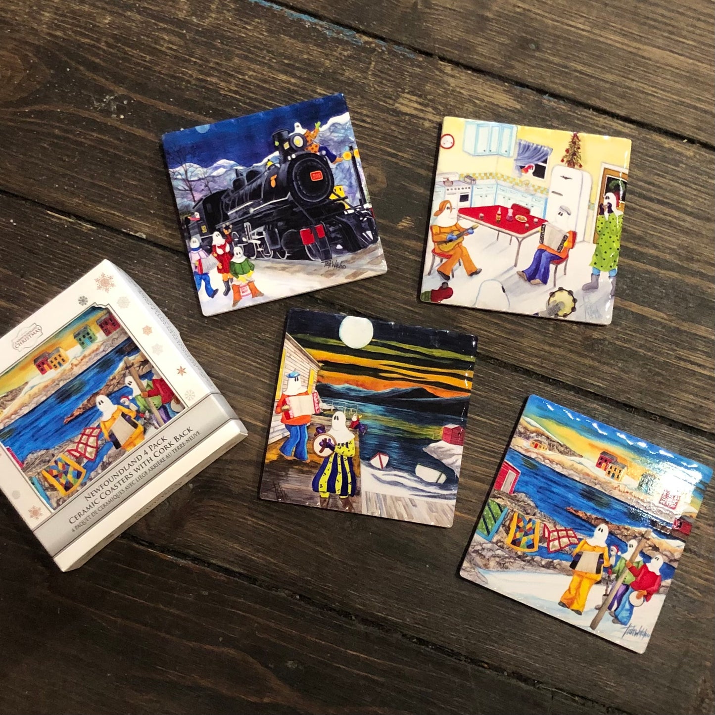 Ceramic Coasters Mummering 2023 4Pk