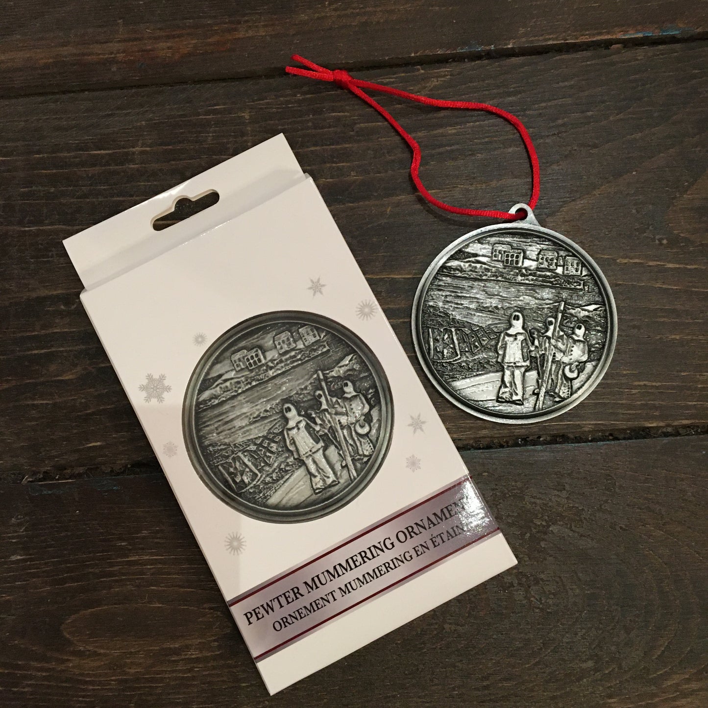 Fogo Quilts & Mummers Pewter Ornament