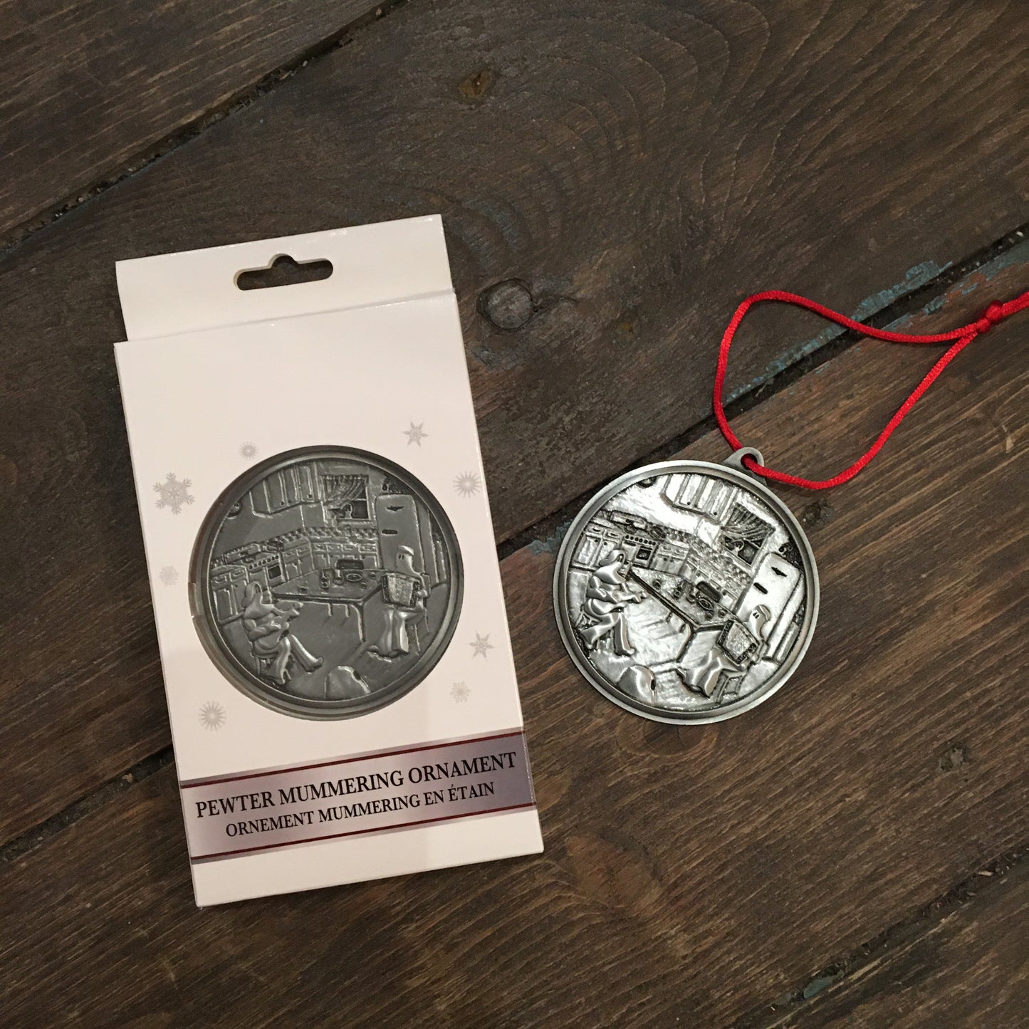 Old Time Kitchen Party Pewter Ornament