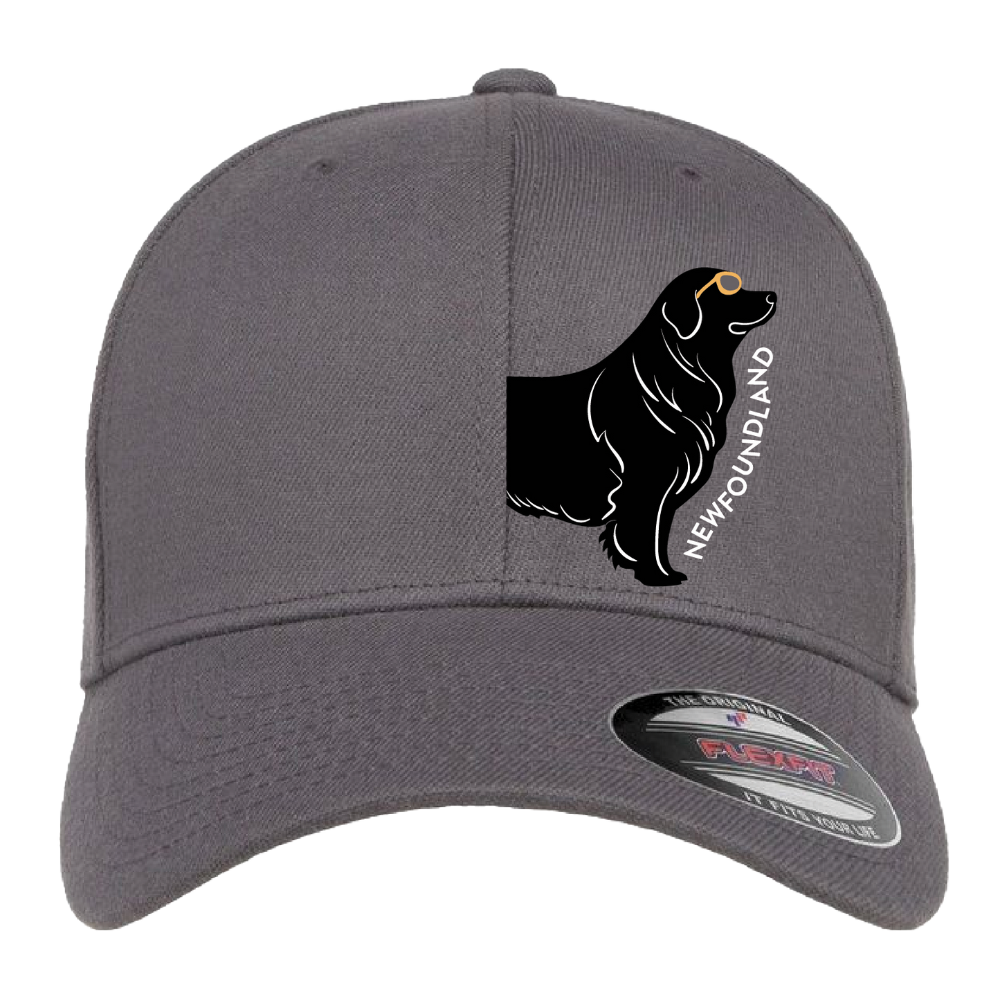 Newfoundland Dog w/ Sunglasses Base Ball Hat