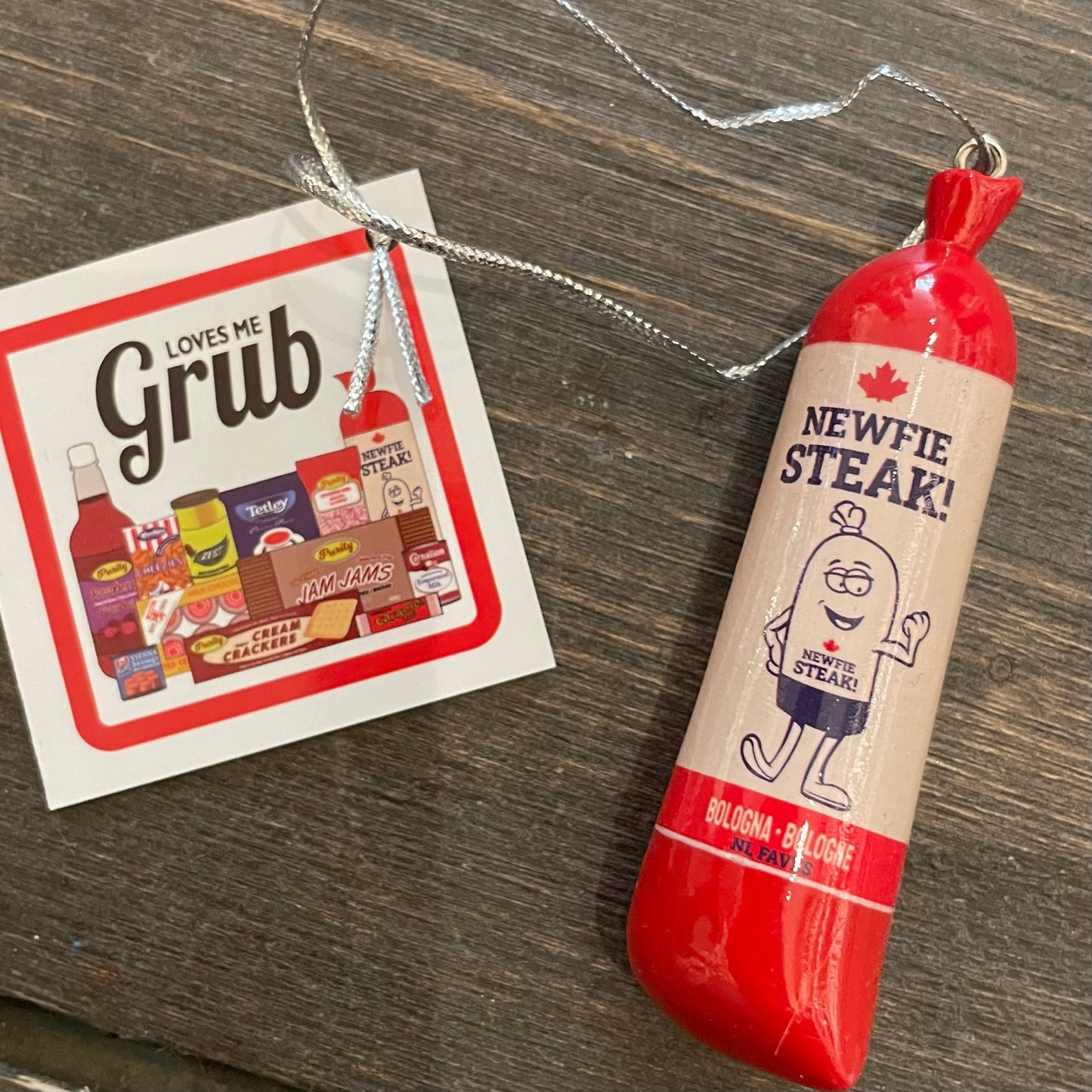 Newfie Steak Bologna Tree Ornament