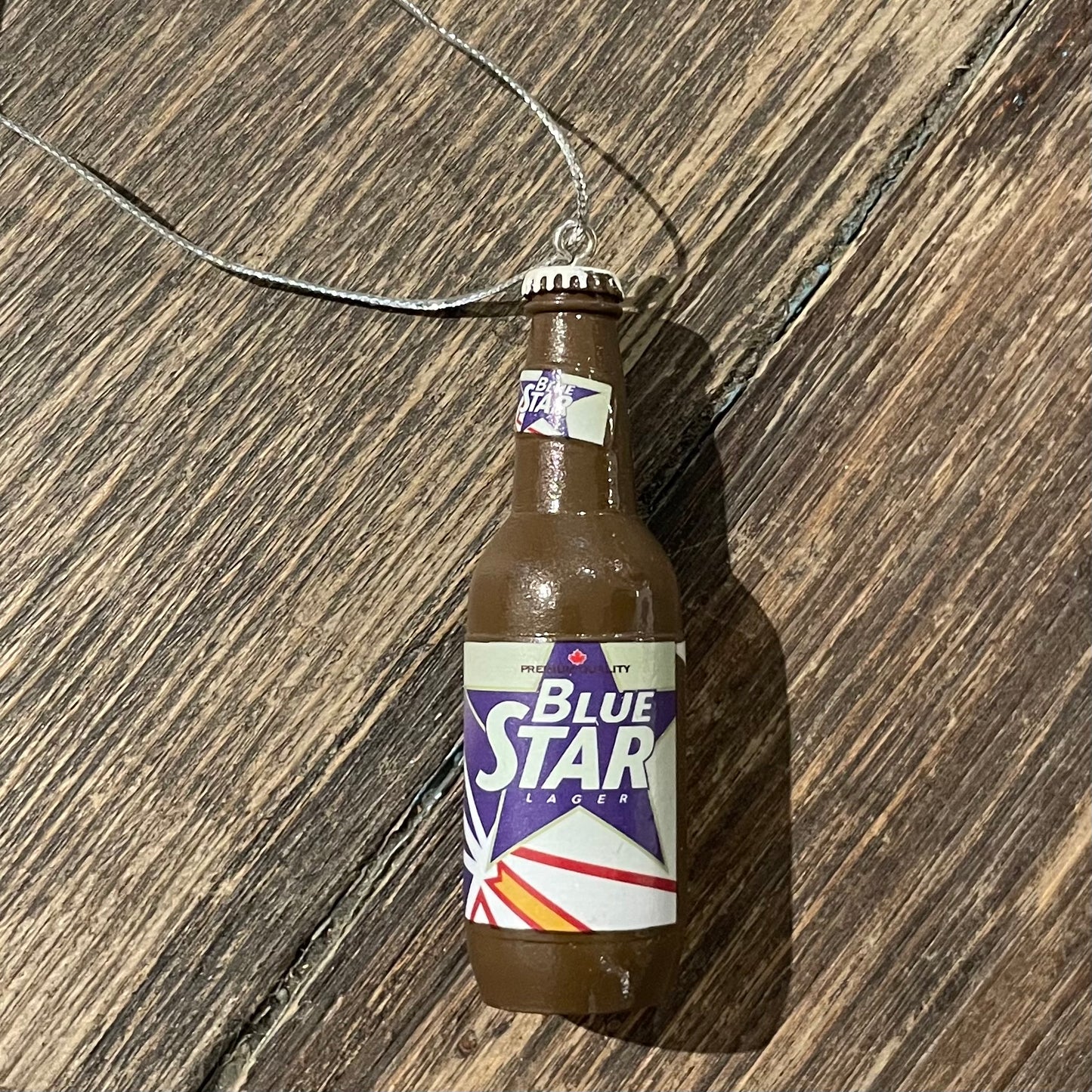 Tree Ornament, Blue Star Beer