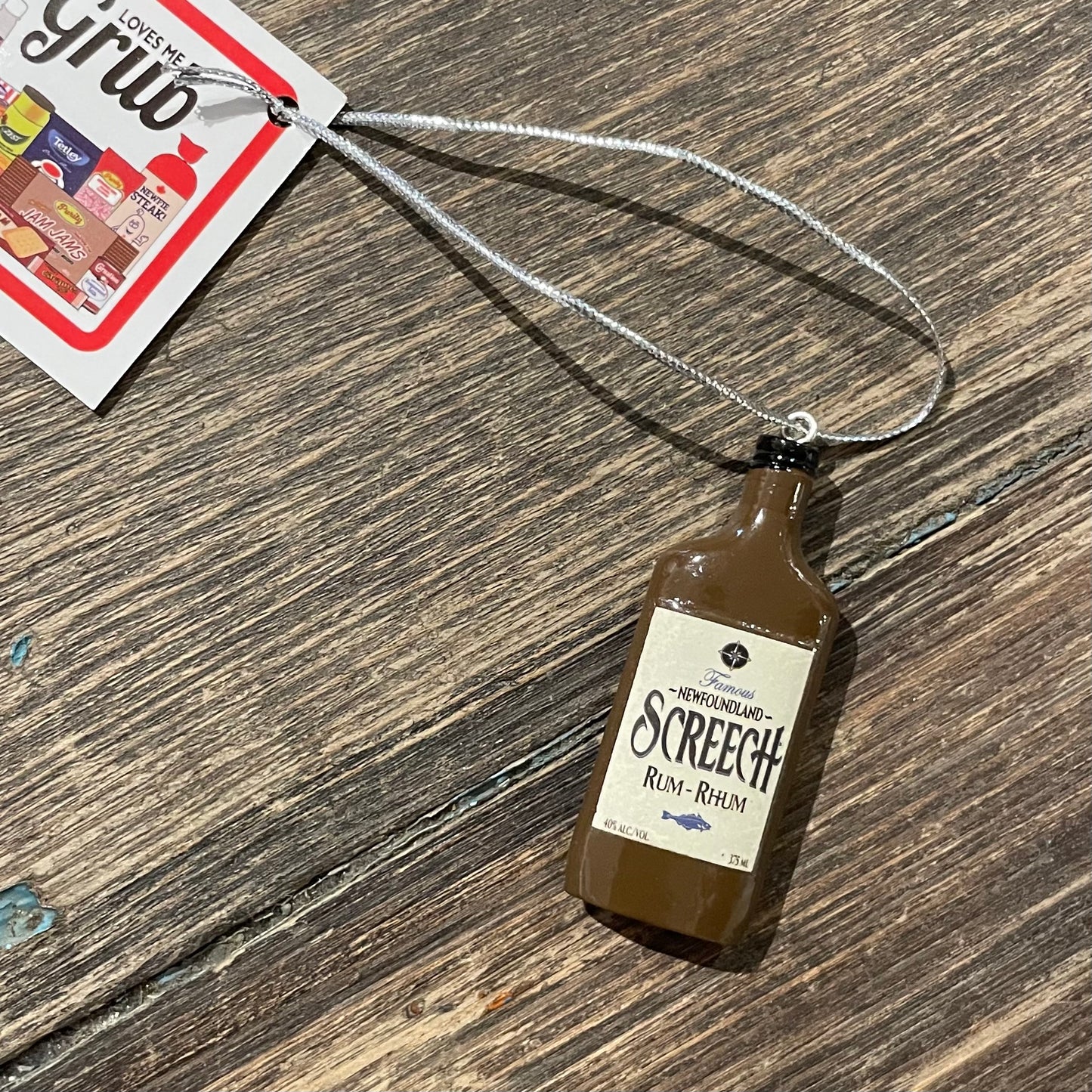 Tree Ornament, Newfoundland Screech Bottle