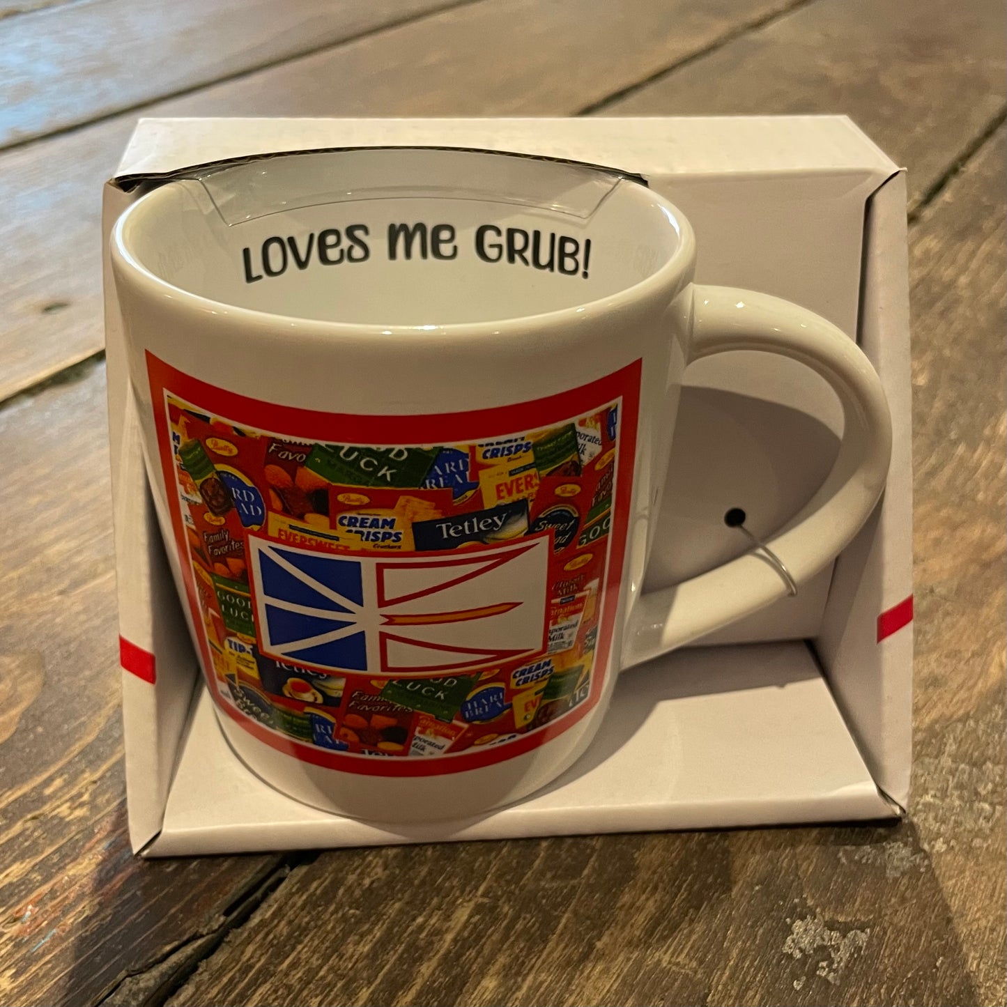 Loves me grub Newfoundland Favorites Mug!