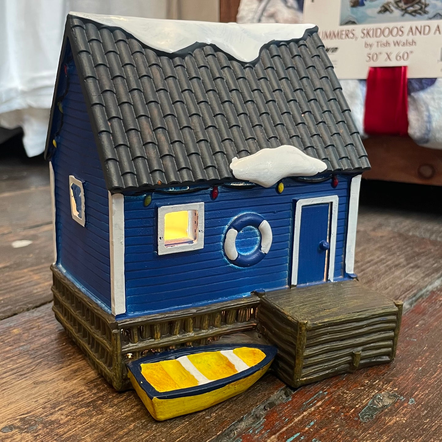 Newfoundland Christmas Village Fishing Stage