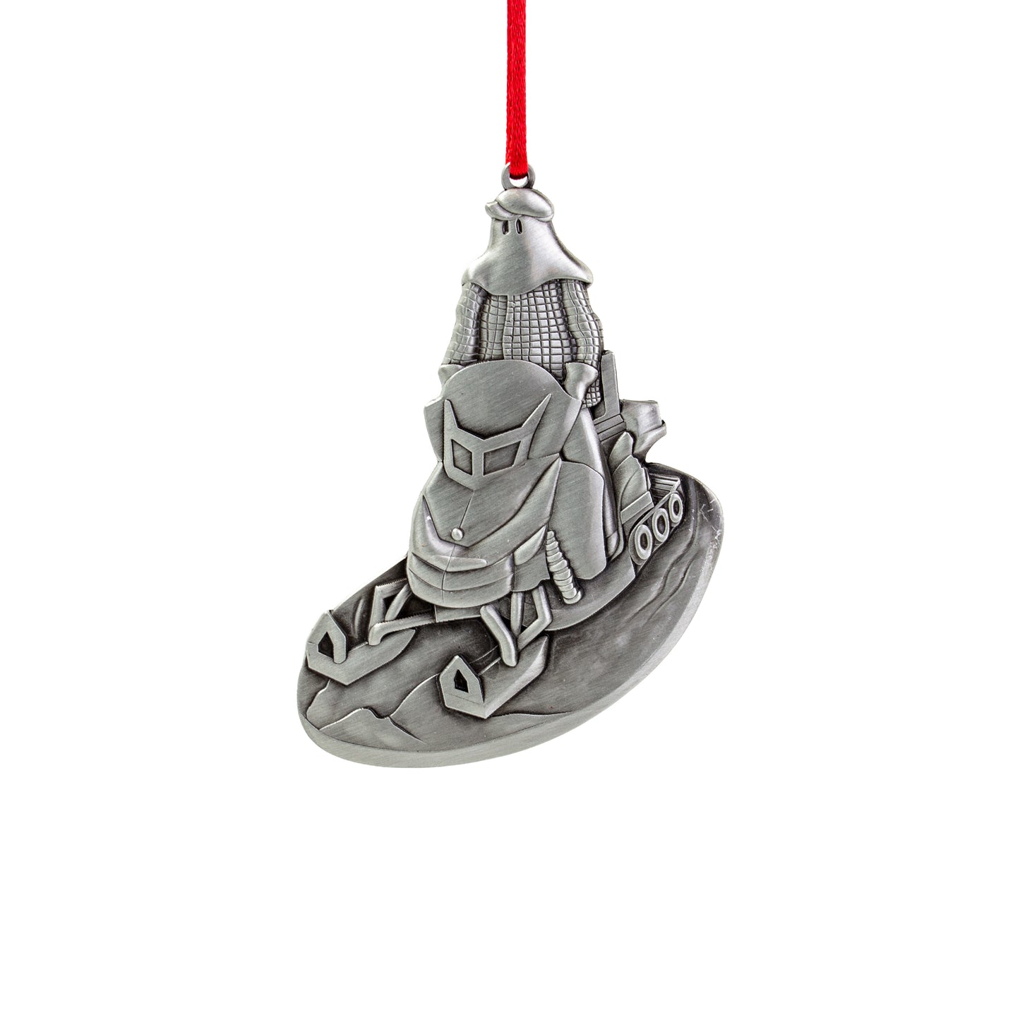 Tree Ornament, Pewter, Mummer on Skidoo