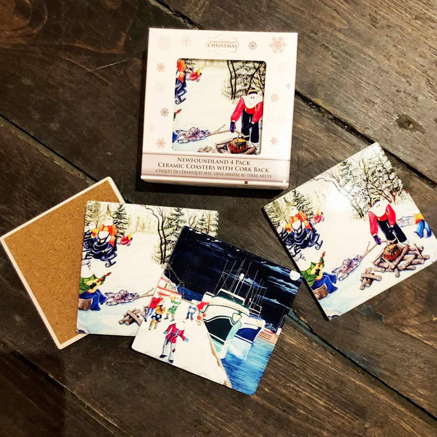 Ceramic Coasters, Mummering! 4 piece pack