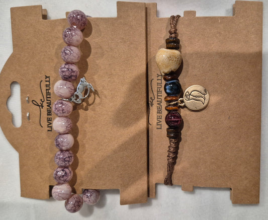 Bracelet, Beaded with Puffin