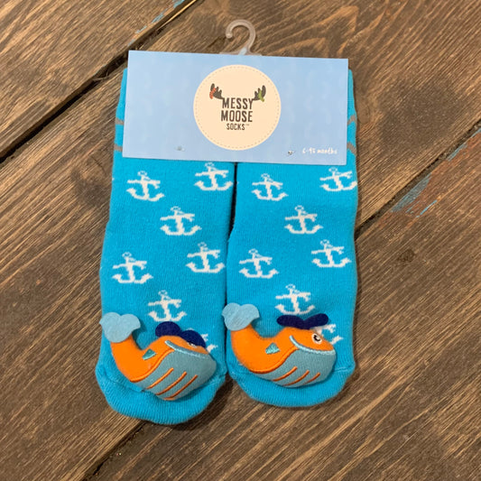 Humpback whale socks