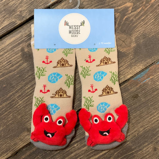 Crab Socks with non skid bottoms