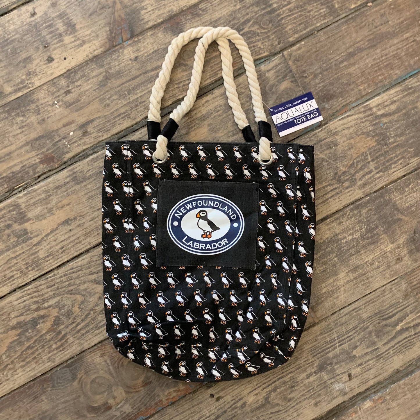 Puffin Canvas Tote Bag