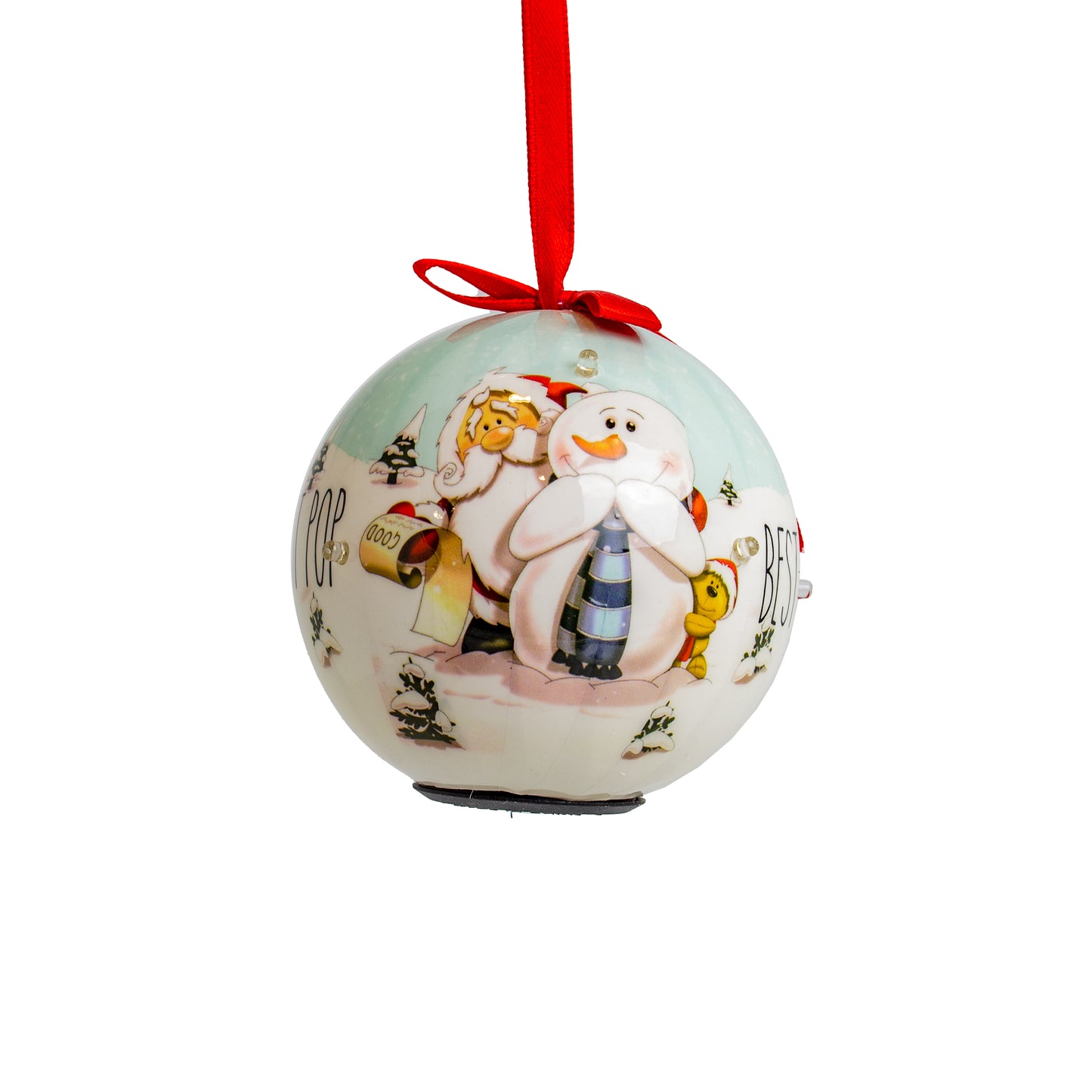 "Best Pop" Christmas Bulb