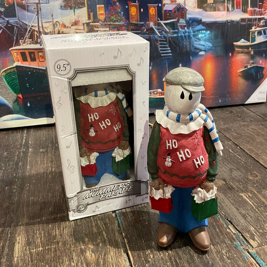 Ugly Sweater & Shopping Bags Mummer Figurine 9.5"