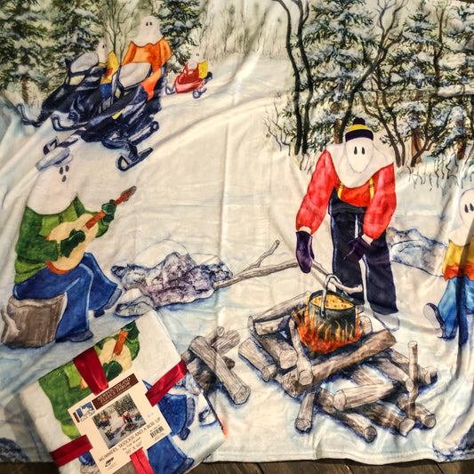 Mummers, Skidoos and a Boil Up Fleece Throw