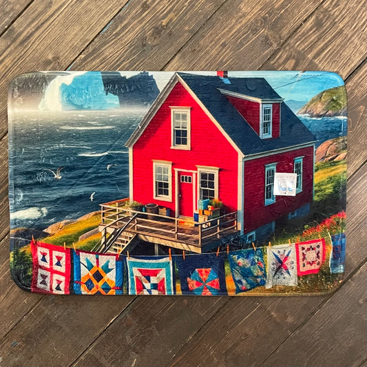 Red Salt Box house Mat