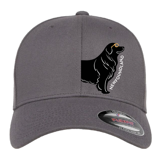 Newfoundland Dog w/ Sunglasses Base Ball Hat
