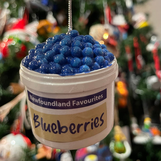 Blueberries in Salt Beef Bucket Tree Ornament