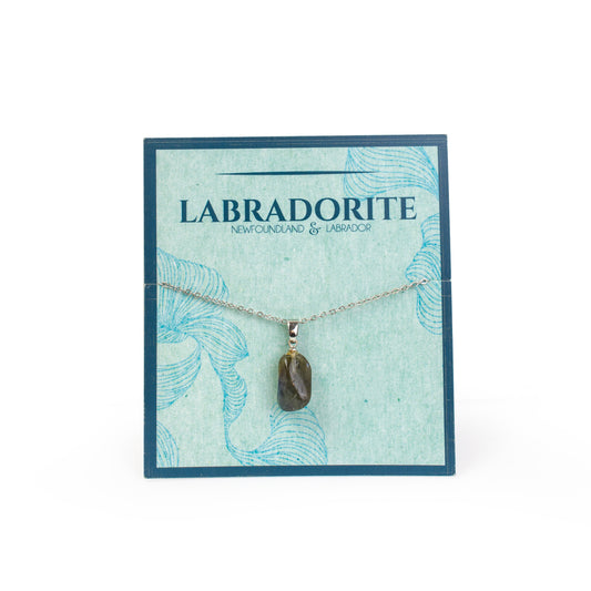 Labradorite Necklace Pendant on Chain