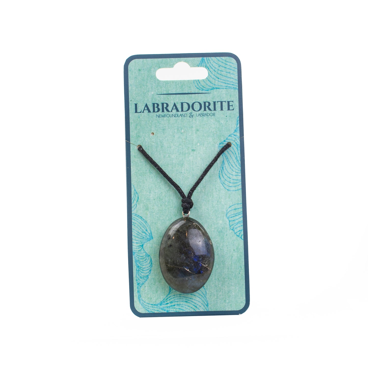 Labradorite Necklace Pendant on Cord