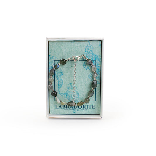 Labradorite Beaded Bracelet