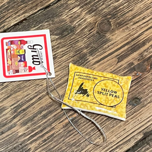 NL Faves Tree Ornament, Yellow Split Peas