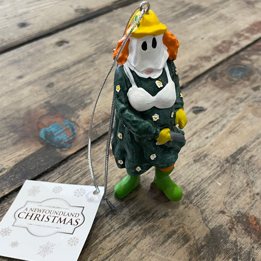 Tree Ornament, Mummer in Green Dress & Bra