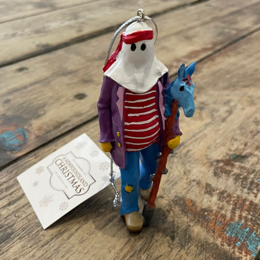 Tree Ornament, Mummer with horse Head Ugly Stick
