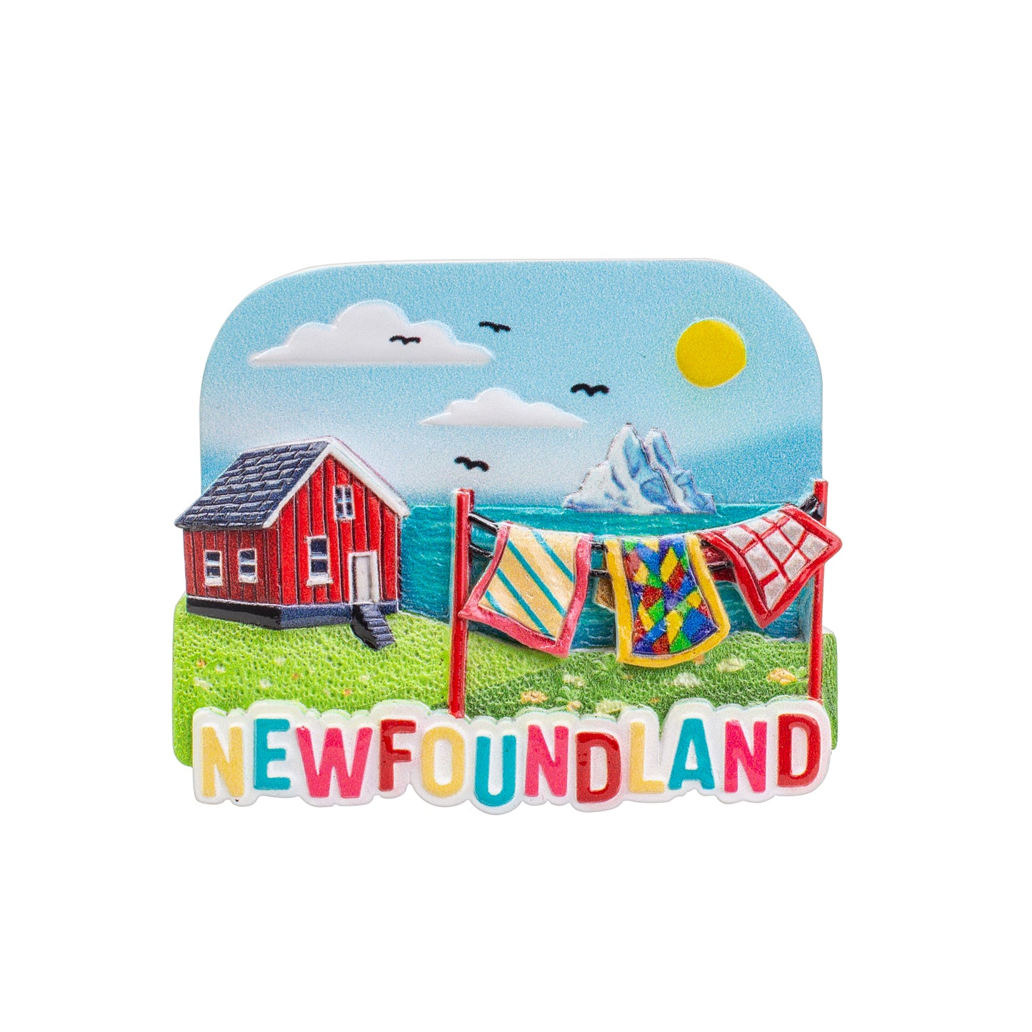 NL Resin Magnet - Clothesline