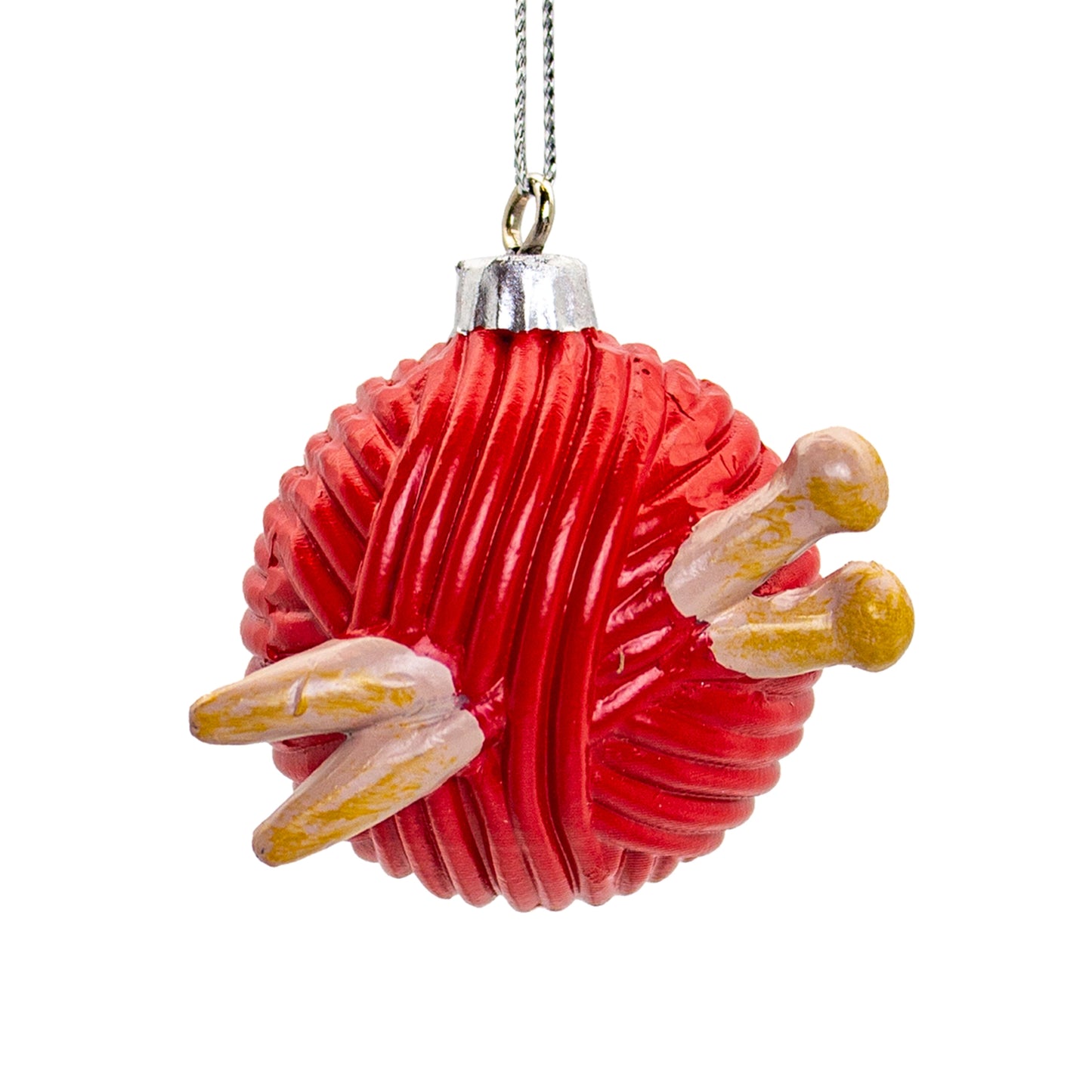 NL Faves Tree Ornament Ball of Wool and Knitting Needles ***PRE-ORDER NOW ARRIVES EARLY AUGUST! ***