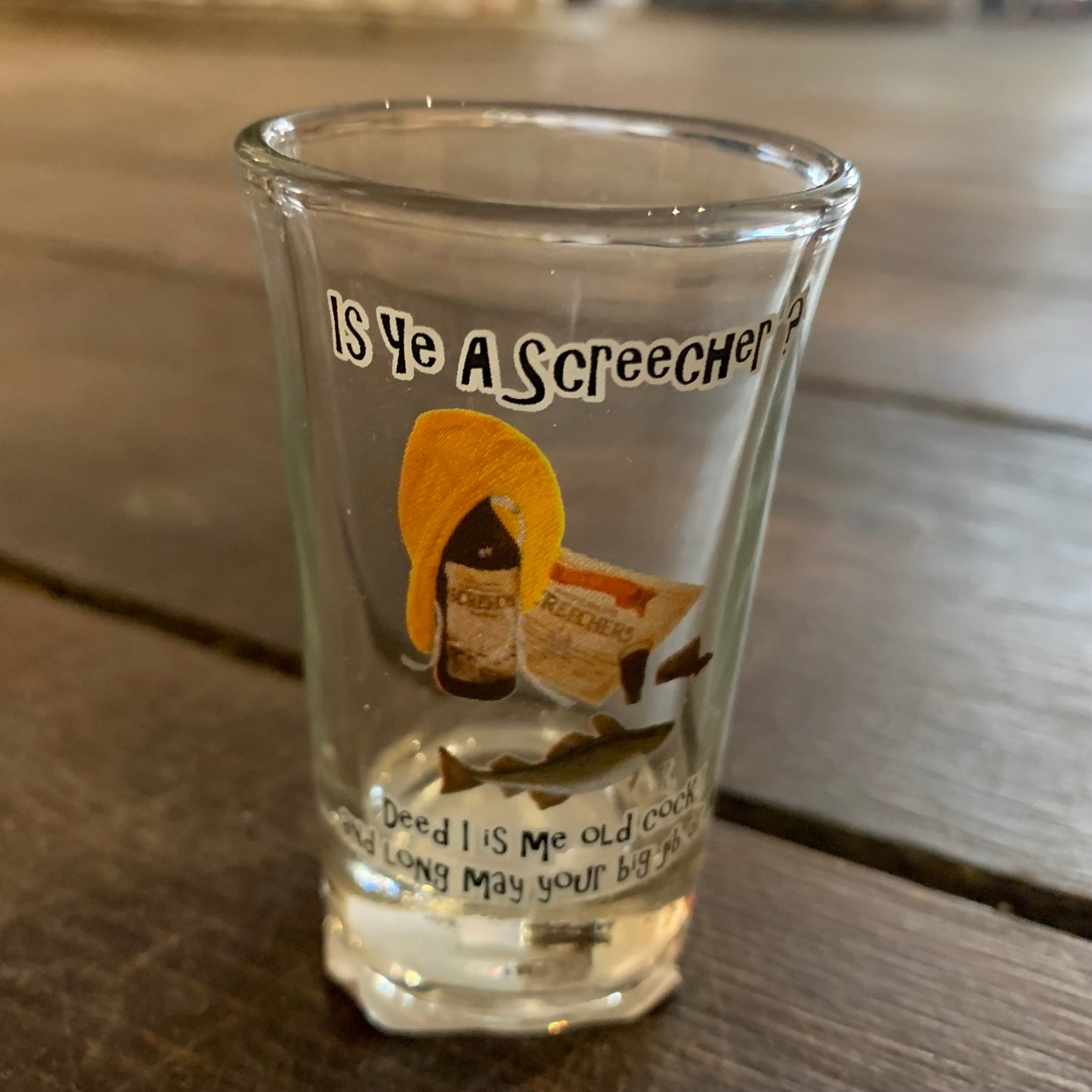 Is ye a Screecher Shot Glass