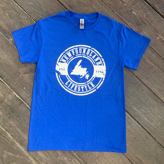 Newfoundland Lifestyle T-Shirt Royal Blue