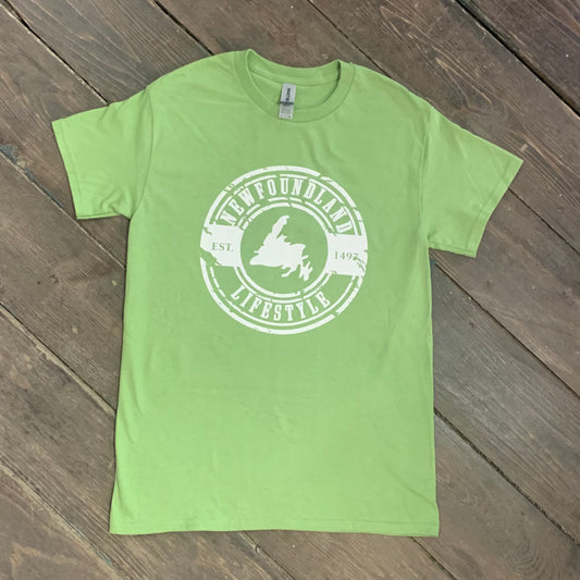 Newfoundland Lifestyle T-Shirt Celery Green