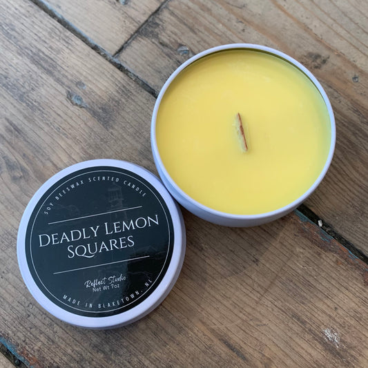 Candle Tins 7oz, Deadly Lemon Squares