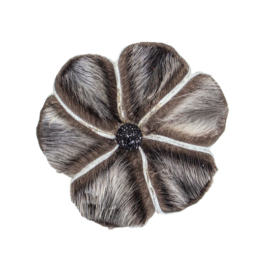 Seal Skin Brooch - Flower