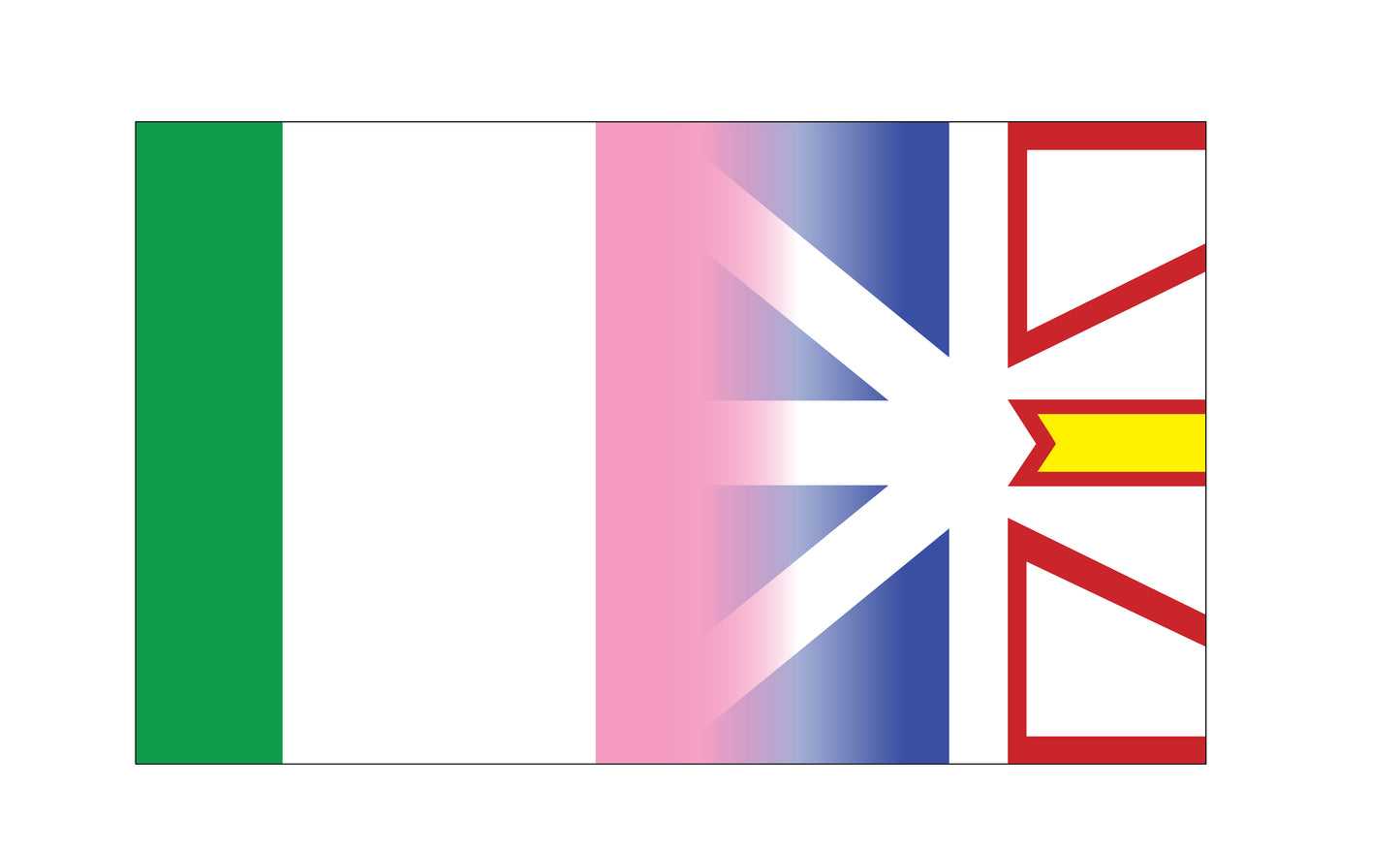 Flag, Newfoundland/ Republic Combo 3X5