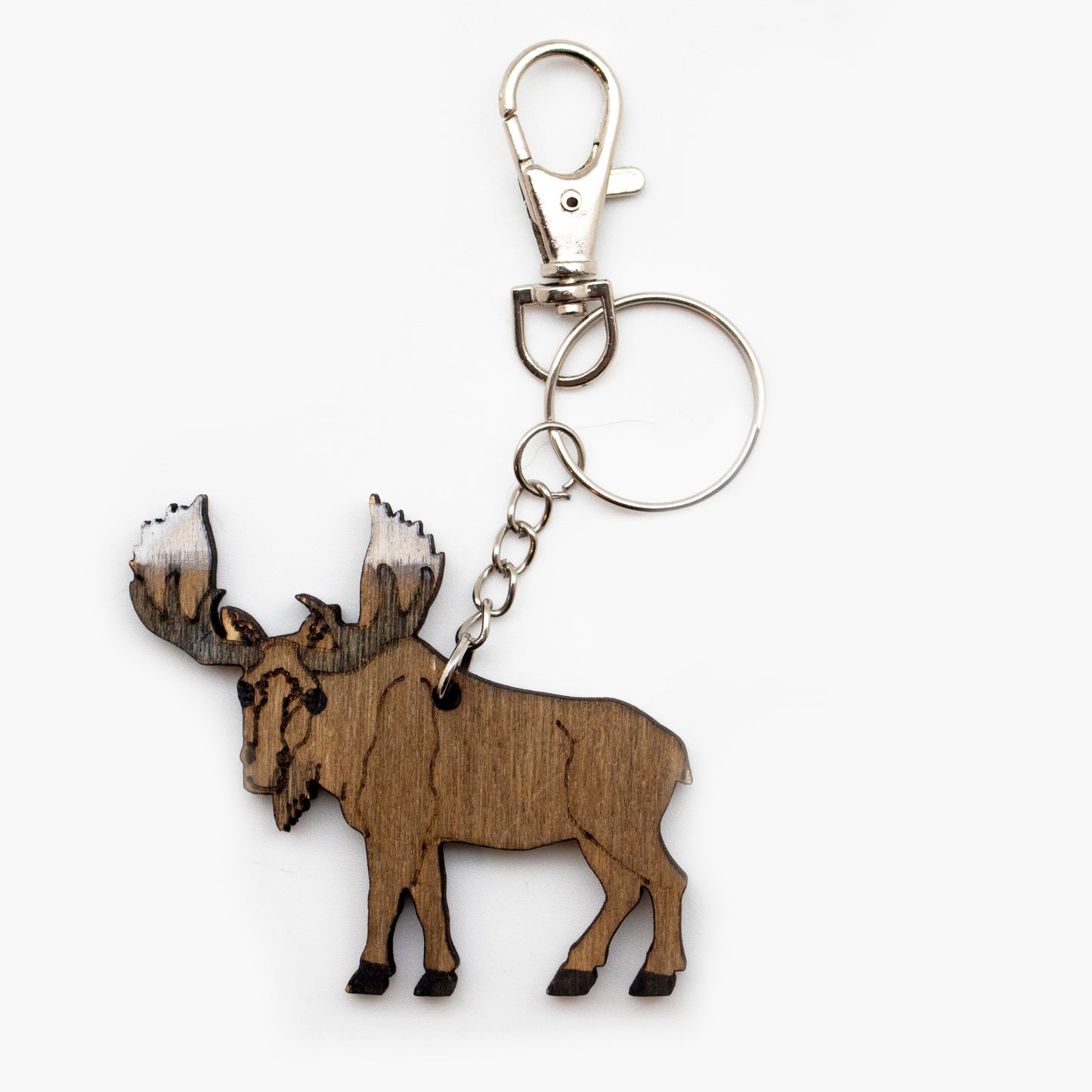 Keychain, Moose Laser cut wood