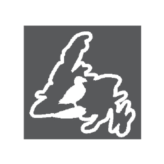 Decal, NL Map with Full Puffin-White
