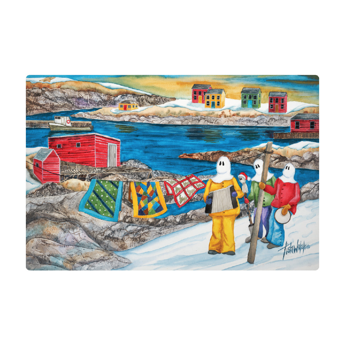 Placemat, Foam Back, Fogo Quilts & Mummers