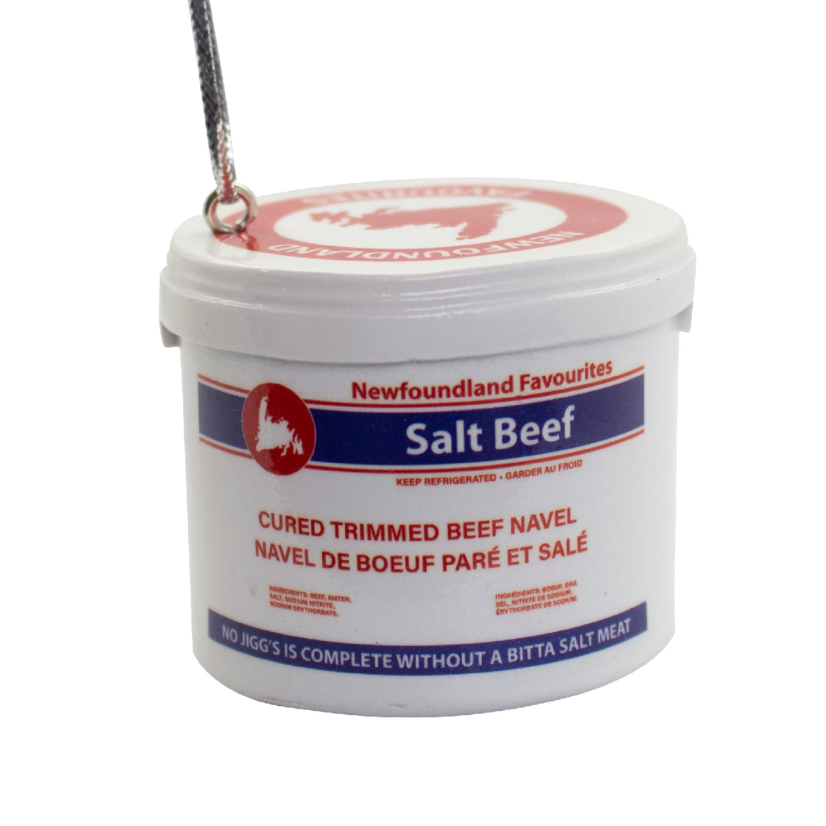 NL Faves Hanging Ornament, Bucket of Salt Meat