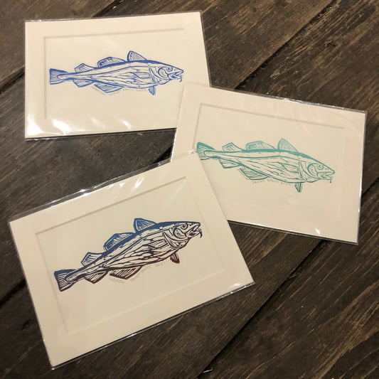 Norton's Cove Mini Print 5X7, Cod Fish