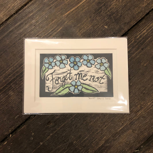 Norton's Cove Mini Prints 5X7, Forget Me Not