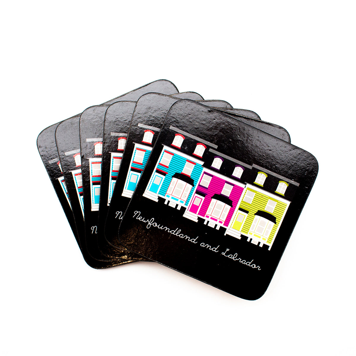 Row House Coasters, 6pk