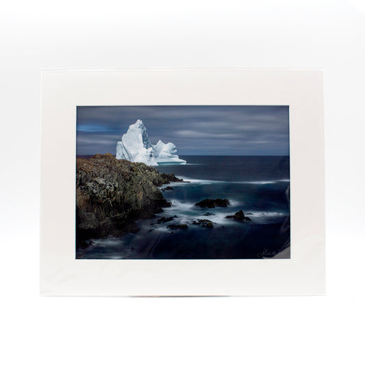 Photograph "Misty Water Iceberg" 11x14 Matted