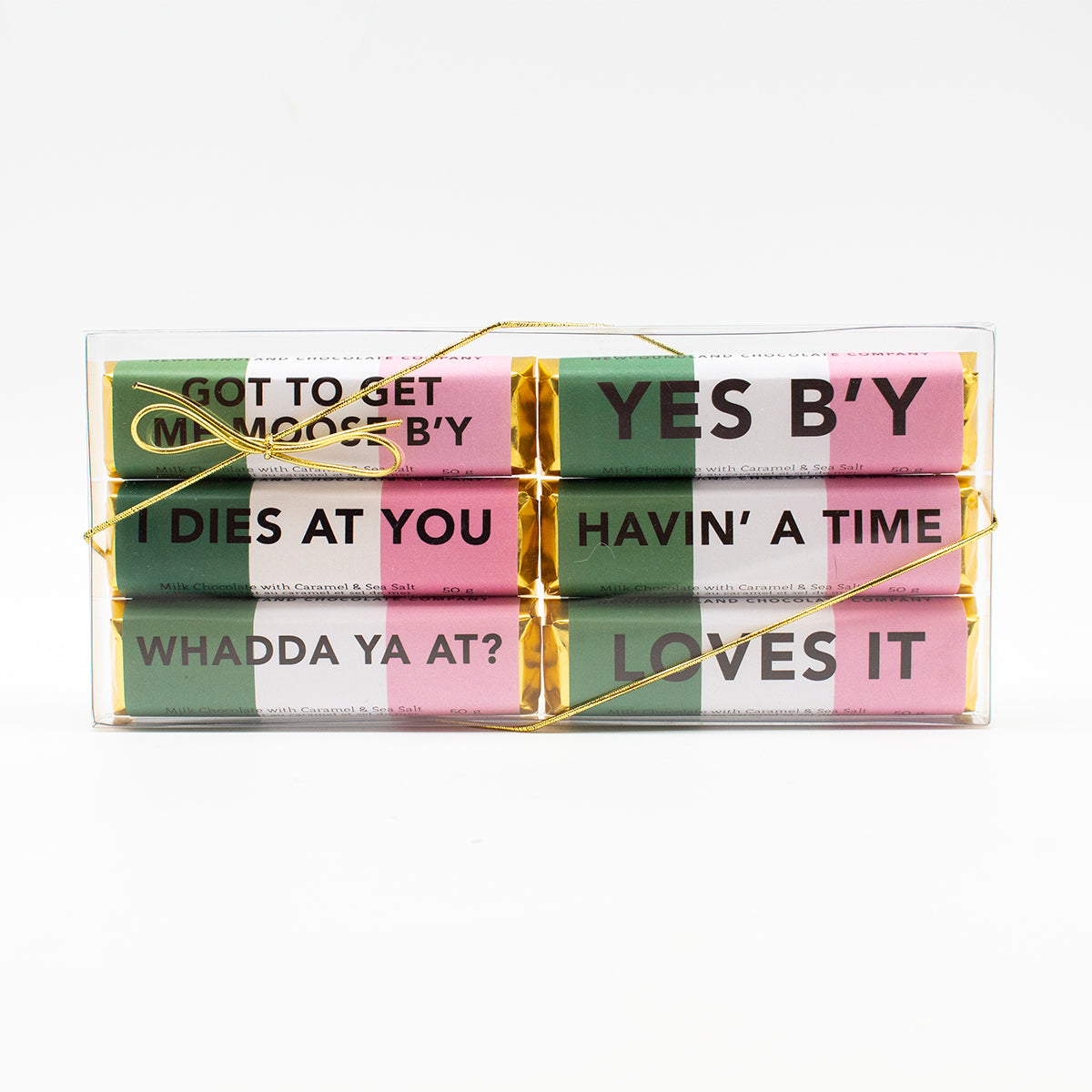 NL Sayings Chocolate Bar Set 6pc by The Newfoundland Chocolate Company