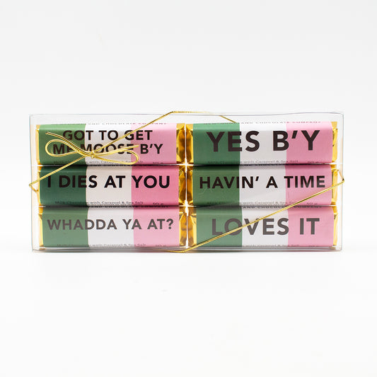 NL Sayings Chocolate Bar Set 6pc by The Newfoundland Chocolate Company