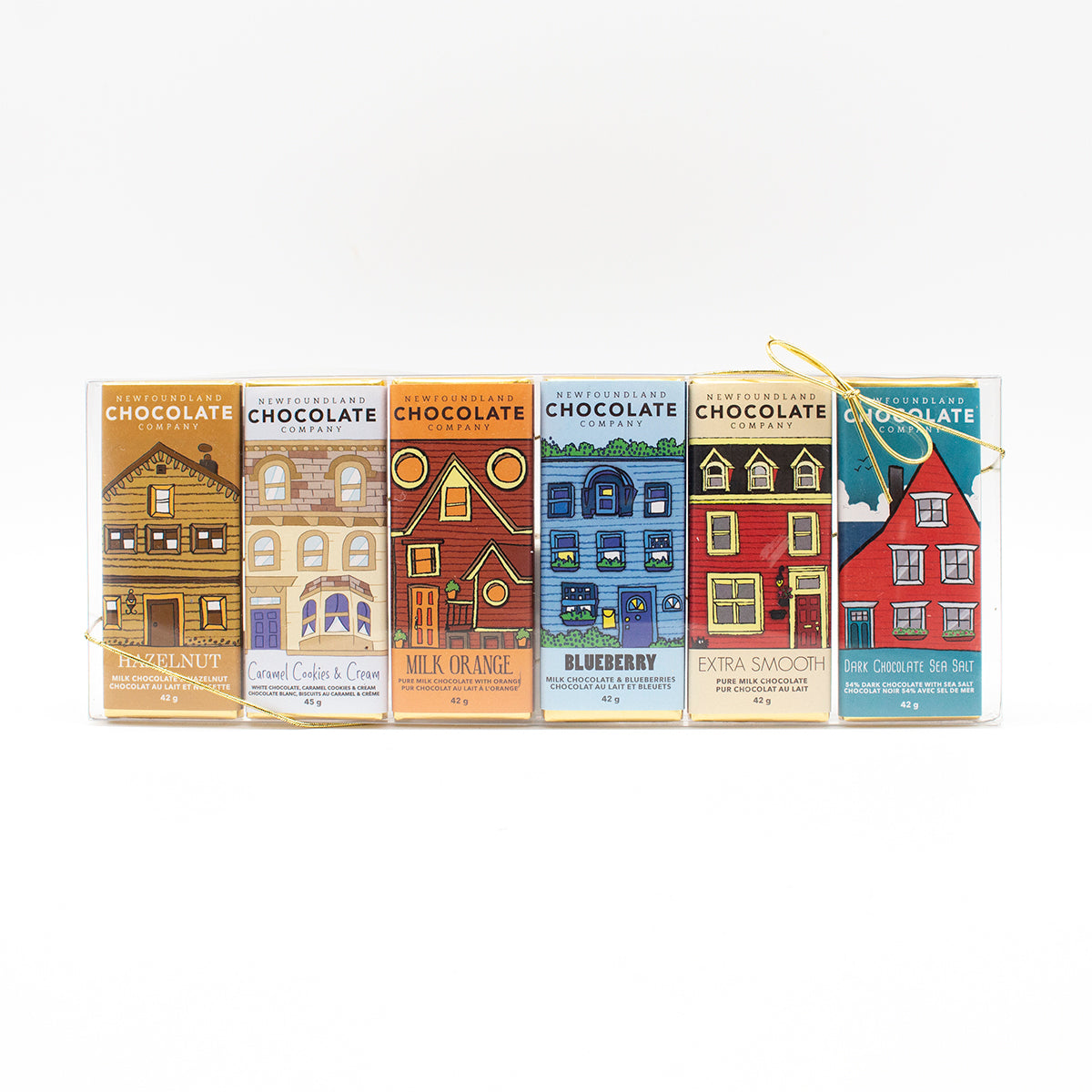 Cocoa Bean Row House Chocolate Bar Set 6 Pc Set