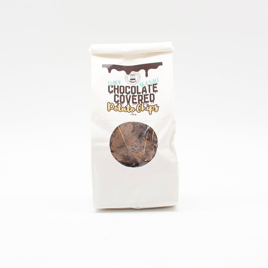 Dark Chocolate Drizzled Potato Chips by The Newfoundland Chocolate Company