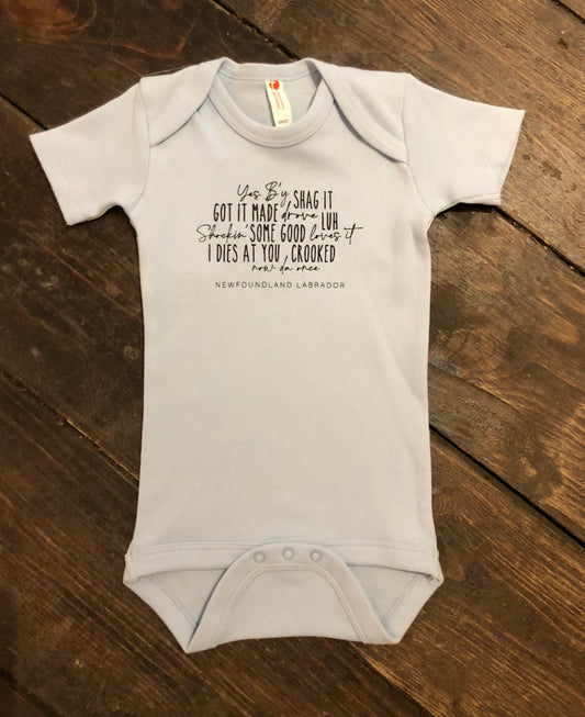 Onesie Newfoundland Sayings