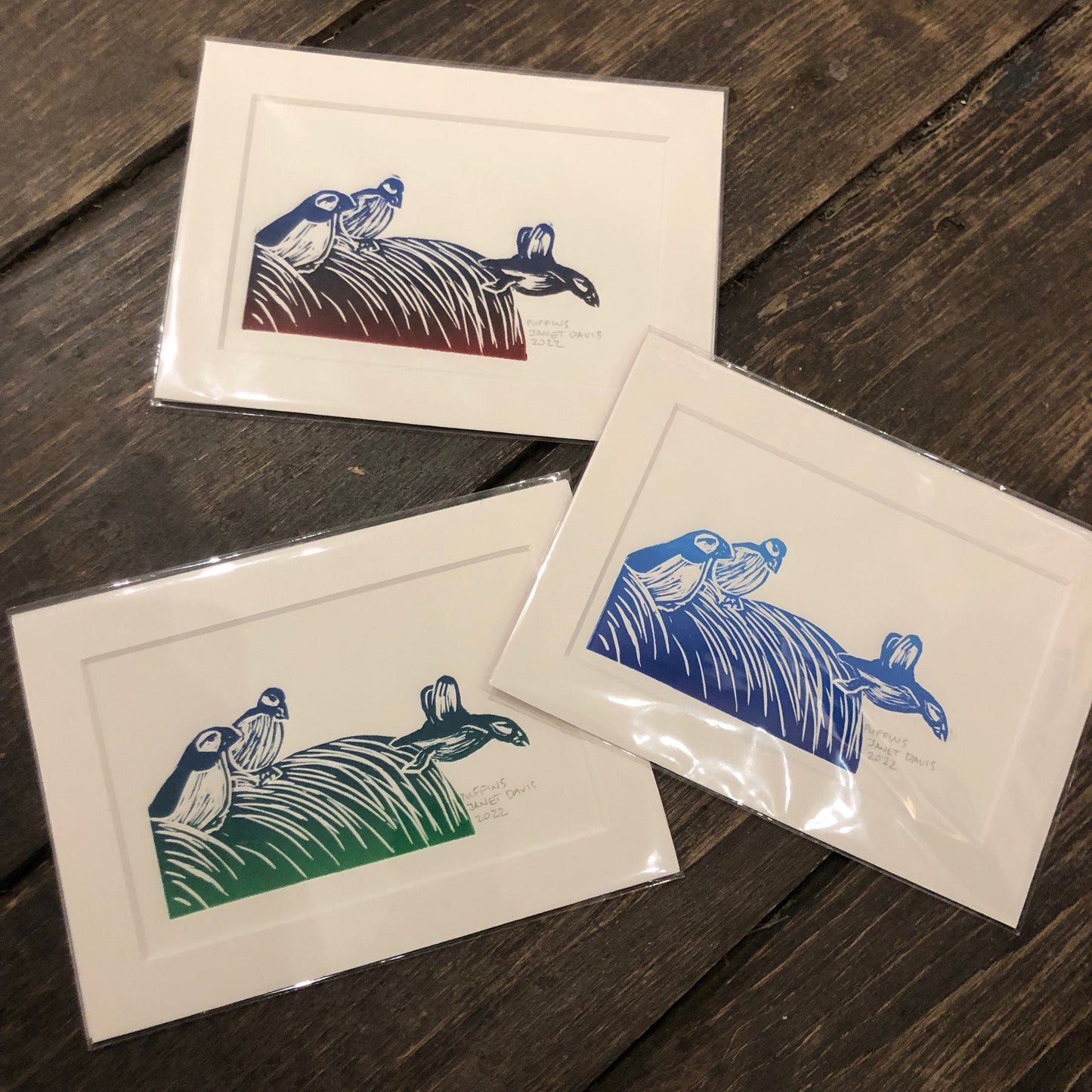 Norton's Cove Mini Prints 5X7, Puffins